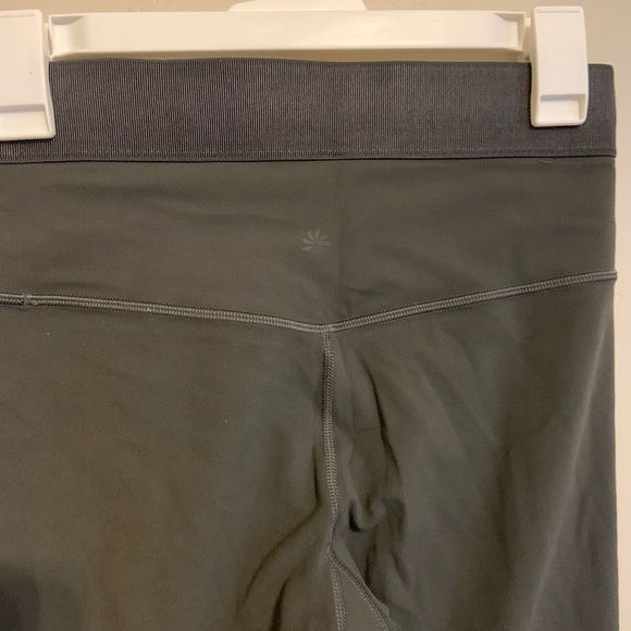 Athleta Aura Split Pant Women’s Stretch Workout Leggings Small Olive Green Gray - Picture 5 of 6